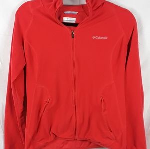 Columbia hooded zip-up jacket. Size m